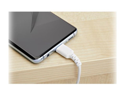 Startech : 2M DURABLE USB 2.0 TO USB C cable WHITE ARAMID FIBER