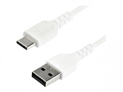 Startech : 2M DURABLE USB 2.0 TO USB C cable WHITE ARAMID FIBER