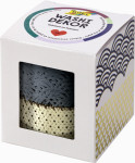 folia Bordure décorative décor Washi, set de 2, gris / or folia Bordure décorative décor Washi, set de 2, gris / or