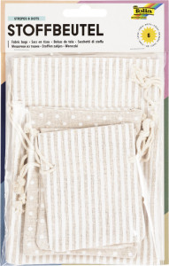 folia Sachet en tissu avec impression de motif, 3 tailles