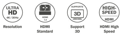 DIGITUS Rallonge High Speed, HDMI-A, 5,0 m