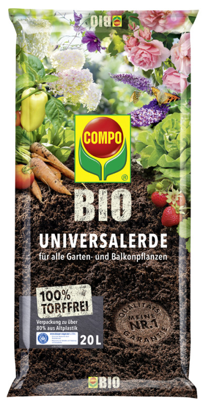 COMPO BIO Terreau universel sans tourbe, 7,5 litres