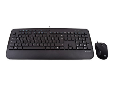 V7 : PRO USB KEYBOARD MOUSE COMBO de FULLSIZE/PALMREST GERMAN QWERTZ