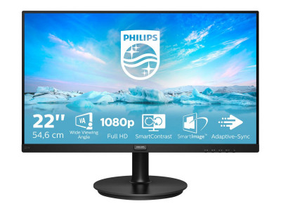 Philips : 221V8 21.5IN IPS LED 1920X1080 16:9 4MS VGA / HDMI