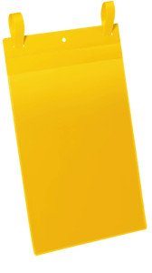 Pochette filet DURABLE, avec rabat, format A4 paysage, jaune