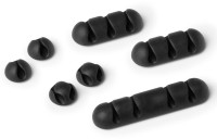 DURABLE CAVOLINE CLIP MIX serre-câble, gris, ensemble