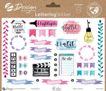 AVERY Zweckform ZDesign Trend Sticker LETTERING Tag+Monat