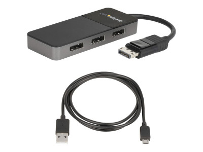 Startech : 3 PORT DISPLAYPORT MST HUB 3 X 4K - pour WINDOWS - DP 1.4