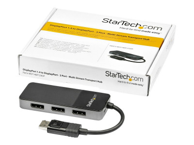 Startech : 3 PORT DISPLAYPORT MST HUB 3 X 4K - pour WINDOWS - DP 1.4