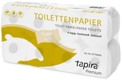 Tapira Papier toilette, 4 couches, paquet géant, extra blanc