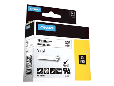 Dymo : ID1-19-1500 WHITE VINYL