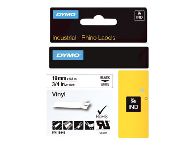 Dymo : ID1-19-1500 WHITE VINYL