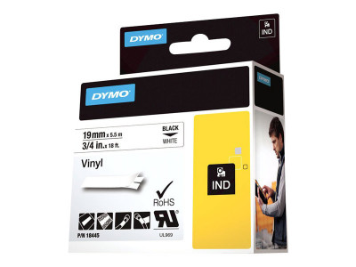 Dymo : ID1-19-1500 WHITE VINYL