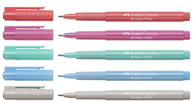 FABER-CASTELL Fineliner BROADPEN Pastell, purpurrosa