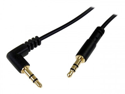 Startech : 6 FT SLIM 3.5MM TO RIGHT ANGLE STEREO AUDIO cable - M/M