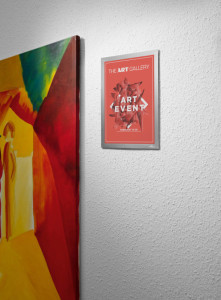 DURABLE Cadre magnétique DURAFRAME WALLPAPER, A4, argent
