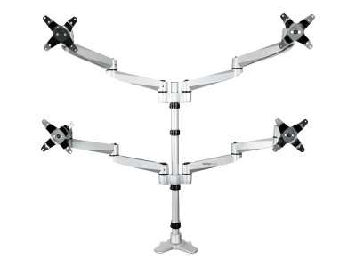 Startech : QUAD MONITOR MOUNT - pour UP TO 27IN VESA MONITORS - DESK MOUNT