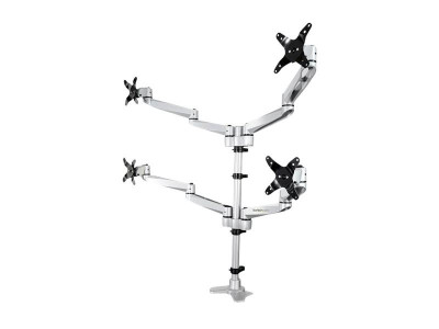 Startech : QUAD MONITOR MOUNT - pour UP TO 27IN VESA MONITORS - DESK MOUNT