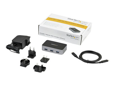 Startech : 4-PORT USB C HUB - 4X USB A POWERED MOUNTABLE ADAPTER INCL.