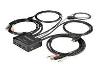 Startech : 2 PORT HDMI KVM USB 4K 60HZ - OS INDEPENDENT Startech : 2 PORT HDMI KVM USB 4K 60HZ - OS INDEPENDENT