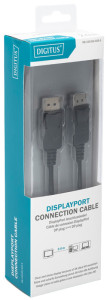 DIGITUS Câble de raccordement DisplayPort 1.2, 2,0 m, noir