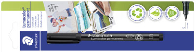 STAEDTLER Lumocolor Fotomarker permanent, schwarz, Blister