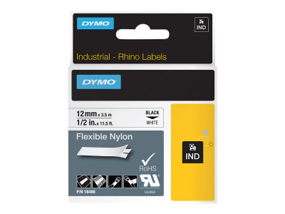 Dymo : ID1-12-1300 FLEXIBLE NYLON WH.