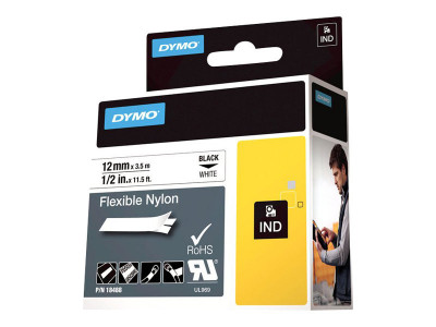 Dymo : ID1-12-1300 FLEXIBLE NYLON WH.