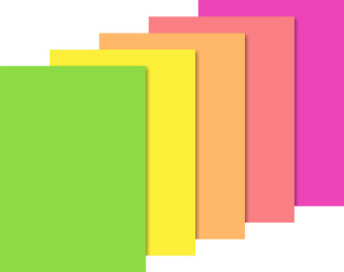 HEYDA Bloc de papier fluo, A4, 10 feuilles, couleurs fluo