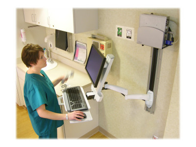 Ergotron : 200 SERIES COMBO ARM (WHITE)