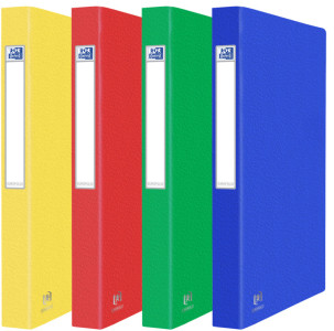 Oxford Classeur EUROFOLIO+, A4, carton, 2 anneaux, bleu