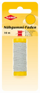 KLEIBER Fil élastique à coudre, 10 m, blanc