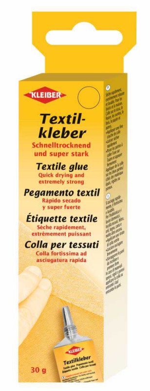 KLEIBER Colle pour textiles, transparent, 30 g