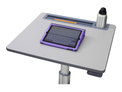 Ergotron : LEARNFIT 16IN TRAVEL ADJUSTBLE STANDING DESK CLEAR ANODIZED