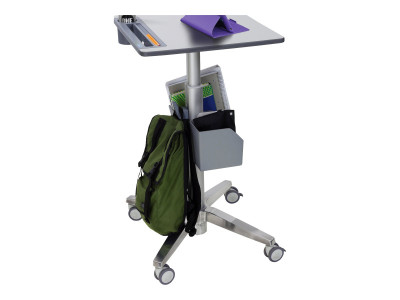 Ergotron : LEARNFIT 16IN TRAVEL ADJUSTBLE STANDING DESK CLEAR ANODIZED