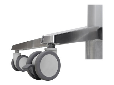 Ergotron : LEARNFIT 16IN TRAVEL ADJUSTBLE STANDING DESK CLEAR ANODIZED