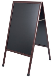 Bi-Office Kundenstopper, mit Kreideoberfläche, schwarz