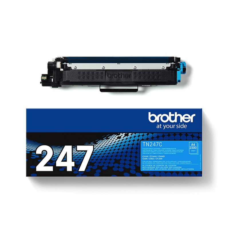 Brother Toner TN-247C pour brother HL-L3210 HL-L3210CW, cyan 2300 pages