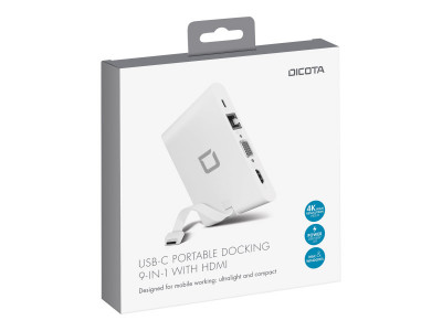 Dicota : USB-C PORTABLE DOCKING 9-IN-1 avec HDMI