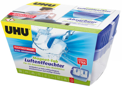 UHU Absorbeur d'humidité à aimant à humidité, 2 x 450 g