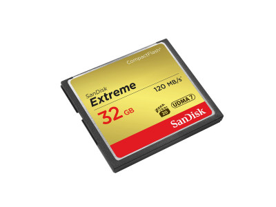 SANDISK : CF card 32GB EXTREME 120MB/S - 85MB/S WRITE