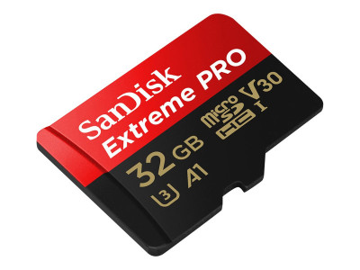SANDISK : EXTREME MICROSDHC 32GB card avec ADAPTER