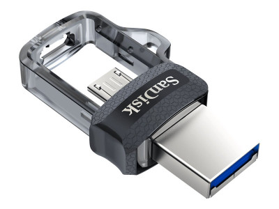 SANDISK : SANDISK ULTRA DUAL drive M3.0 64GB GREY/SILVER 150 MB/S