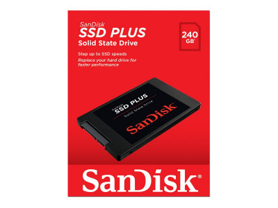 SANDISK : SANDISK SSD PLUS 240GB SATA III 2.5IN INTERNAL SSD 530MB/S