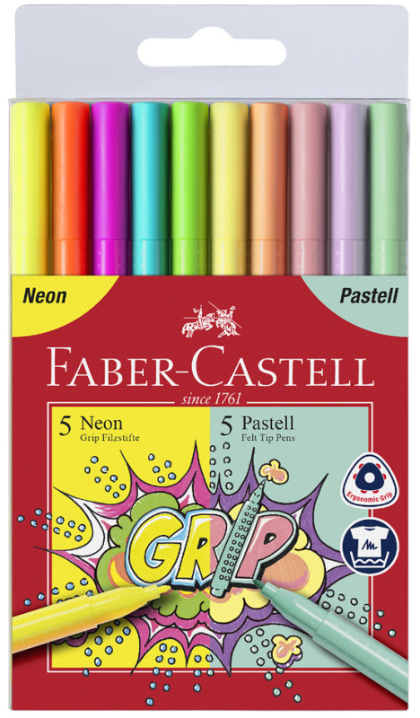 Faber Castell 12 Feutres Boîte 10 Pièces