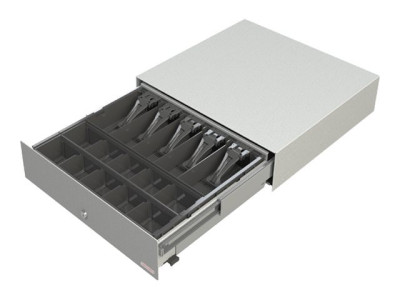 APG Cash Drawer : 460 FLIP LID DRAWER 8C6VN INTE 460X170X100MM WHITE STL LID RJ11