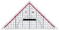M+R Geodreieck, Acrylglas, Hypotenuse: 320 mm, glasklar