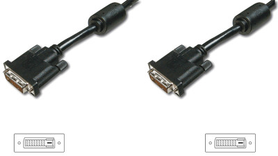 DIGITUS DVI-D 24+1 Kabel, Dual Link, 5,0 m