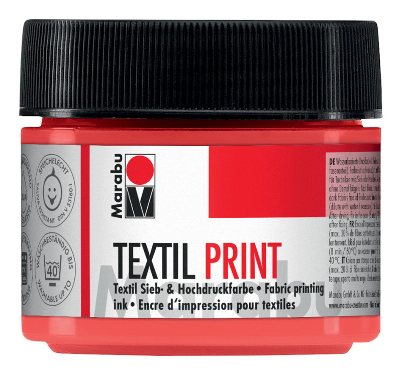 Marabu Peinture pour tissu Textil Print, 100 ml, magenta