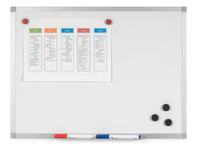 Bi-Office Tableau blanc AYDA, émaillé, 600 x 450 mm